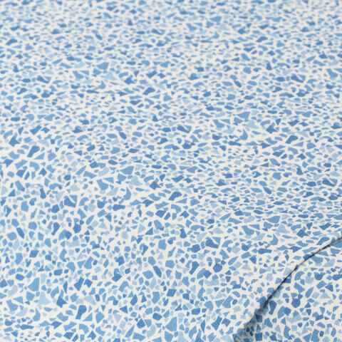 Baumwollstoff Mosaik-Splitter "Mona", blau-color