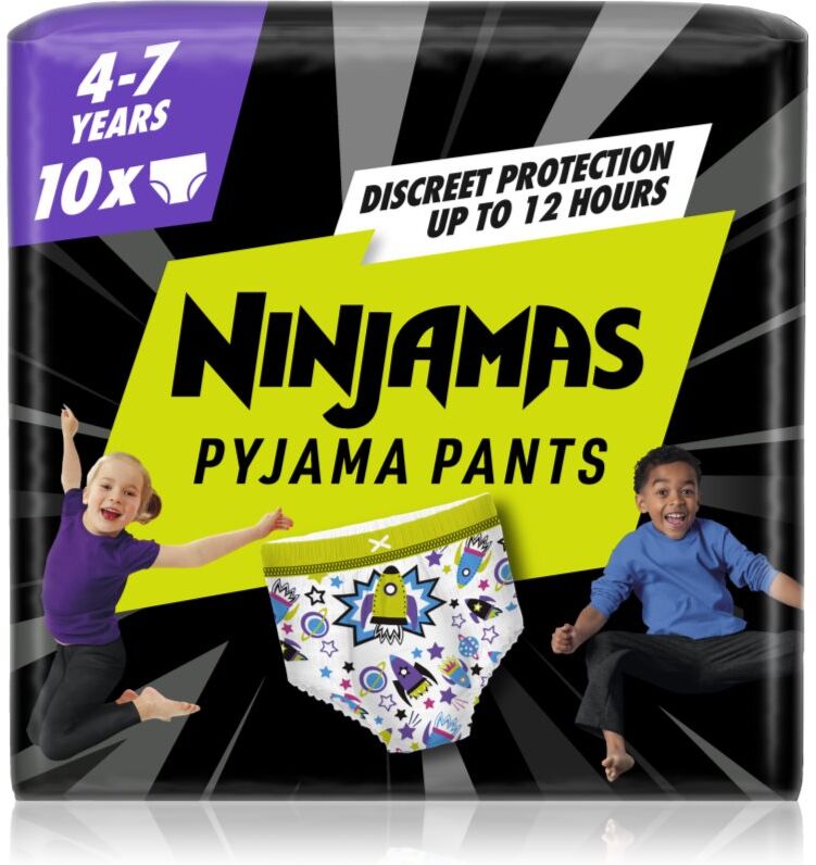 Pampers Ninjamas Pyjama Pants pyjama nappy pants 17-30 kg Spaceships 10 pc