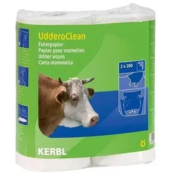 Kerbl Euterpapier UdderoClean 2x800 Bl., spez. f. Nassrein., Tierhygiene