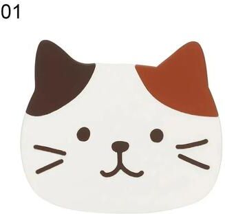 Uplift Picks Cartoon Cat Silicone Drink Coasters Heatproof Non Slip Placemats 01 1 Pc