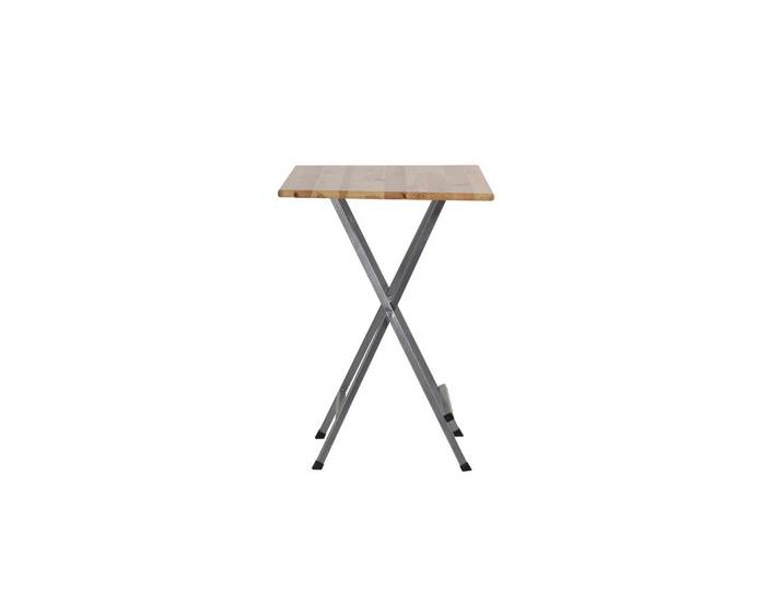 Gardenson Stehtisch, Natur, Grau, Metall, Holz, Kiefer, rechteckig, 120x118x80 cm, pflegeleicht, rostfrei, Esszimmer, Tische, Stehtische
