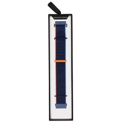 Neues Armband für die Smartwatch GlacierX Grip Strap Nylon Ozeanblau Tinte-Orange 22mm