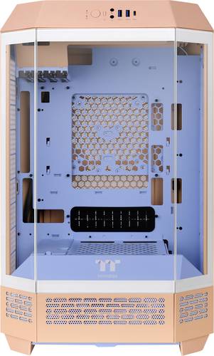 Thermaltake The Tower 300 Peach Fuzz Micro-Tower PC-Gehäuse Pfirsich