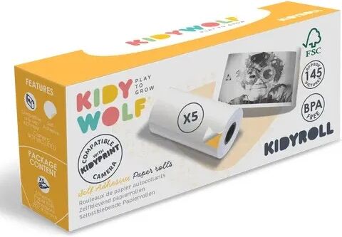 Kidywolf Recharges autocollantes pour appareil photo thermique - Set de 5 Multicolore taille unique