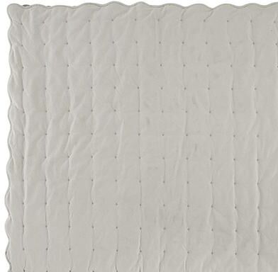 Lola Scalloped Quilt - Spa, Full/Queen - Ballard Designs