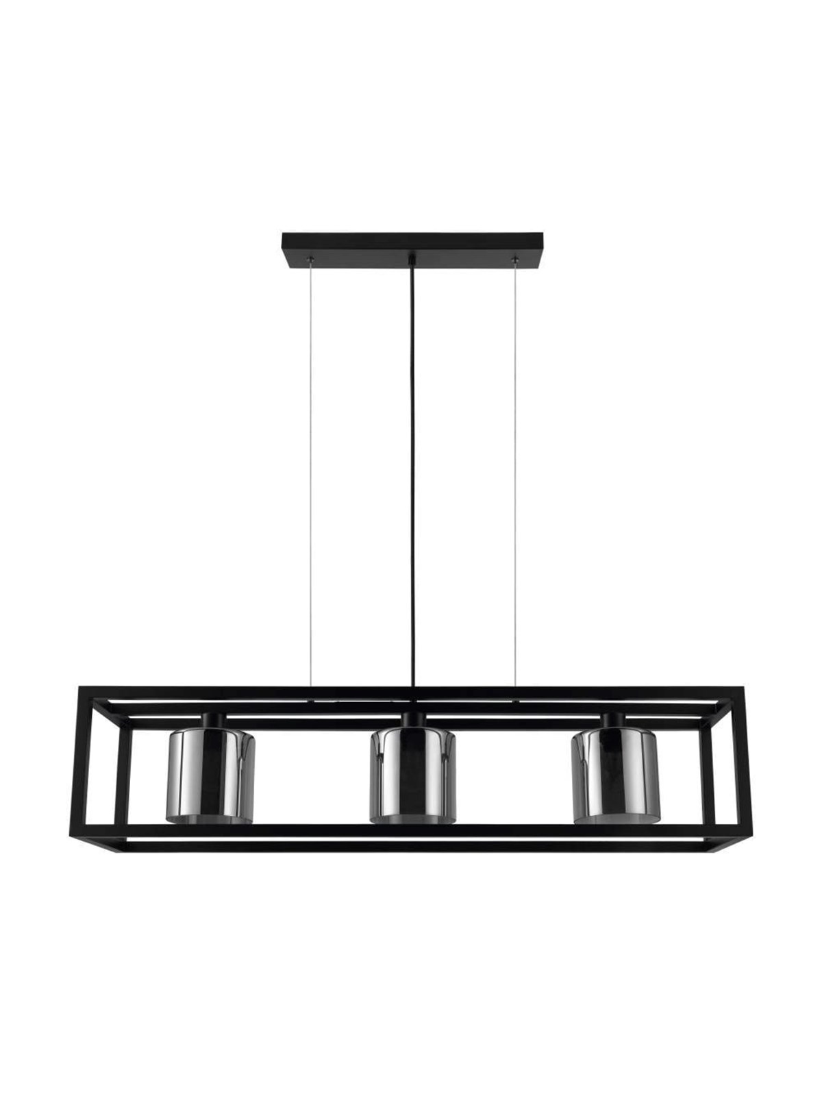 EGLO BRISLING LANGBORD 3XE27 L110 RØG/SORT