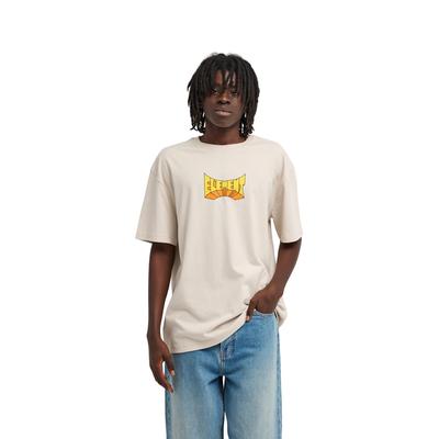 T-Shirt ELEMENT "Inner Space", Herren, Gr. M, beige (oat milk), Obermaterial: 100% Baumwolle., Shirts T-Shirt