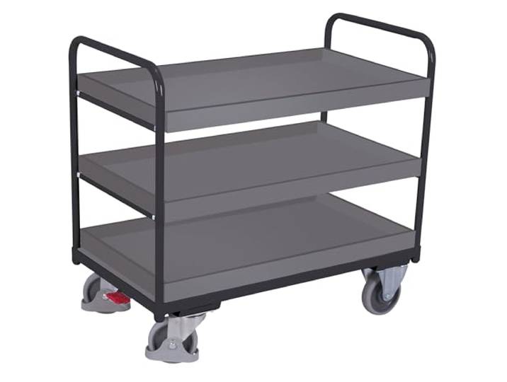 Cordes Etagenwagen 1060x600x990 mm mit 3 Tabletts anthrazit