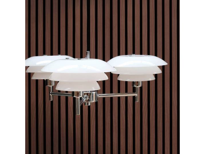 Kroonluchter DL20, dimbaar, chroom / zilver, Woon-/ Eetkamer, metaal, Design, kroonluchter