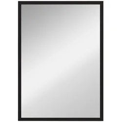 HOMCOM Wandspiegel, 50 x 70 cm, Rahmen in Holzoptik, einfache Montage, inkl. Schrauben