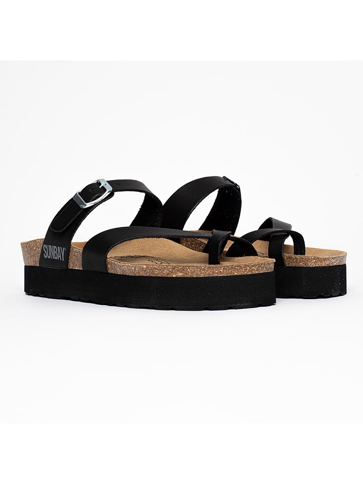 Sunbay Keilpantoletten "Acheron" in Schwarz - 36