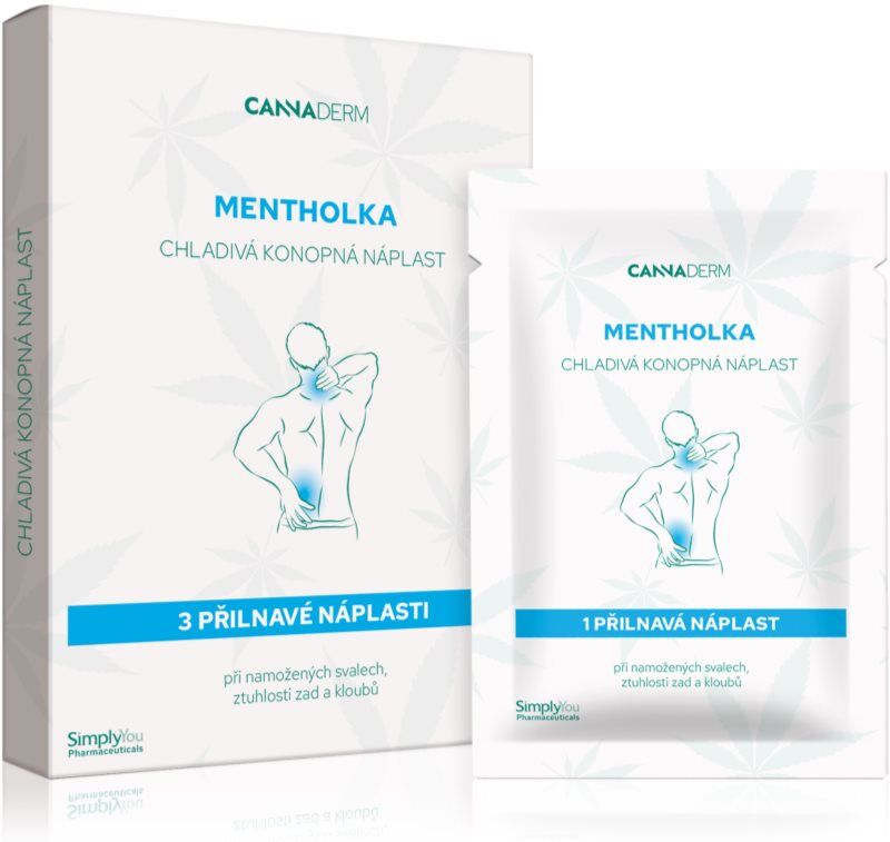 Cannaderm Mentholka cooling hemp patch patch effet froid 3 pcs