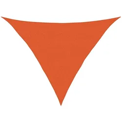 vidaXL Sonnensegel 160 g/m2 Dreieckig Orange 2,5x2,5x3,5 m HDPE