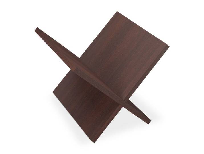 Relaxdays Zeitungsständer aus Holz im X-Design