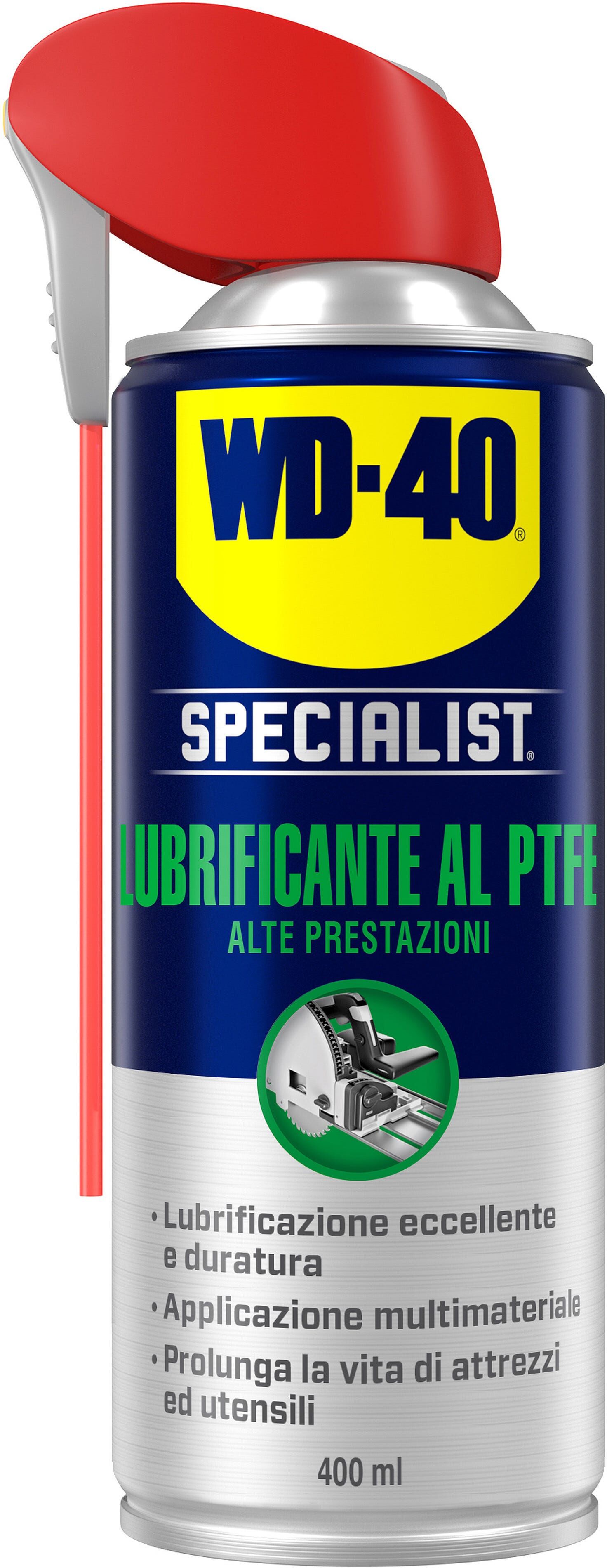 Western Digital LUBRIFICANTE AL PTFE SPRAY 400 ml WD40 SPECIALIST AD ALTE PRESTAZIONI