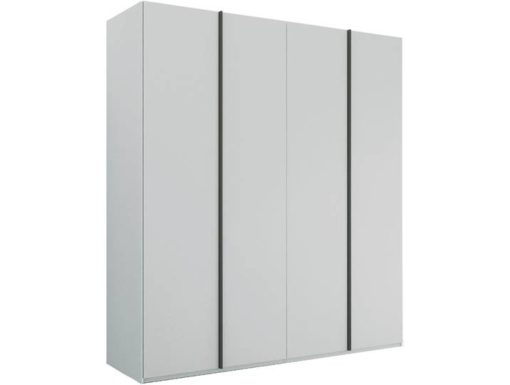 Kleiderschrank RAUCH Drehtürenschrank Schrank Garderobe Wäscheschrank SKAT MERIDIAN , grau (seidengrau), B:201cm H:223cm T:63cm, Holzwerkstoff, Schränke, Kleiderschrank, mit Schubladeneinsatz, Wäscheeinteilung, Innenspiegel MADE IN GERMANY