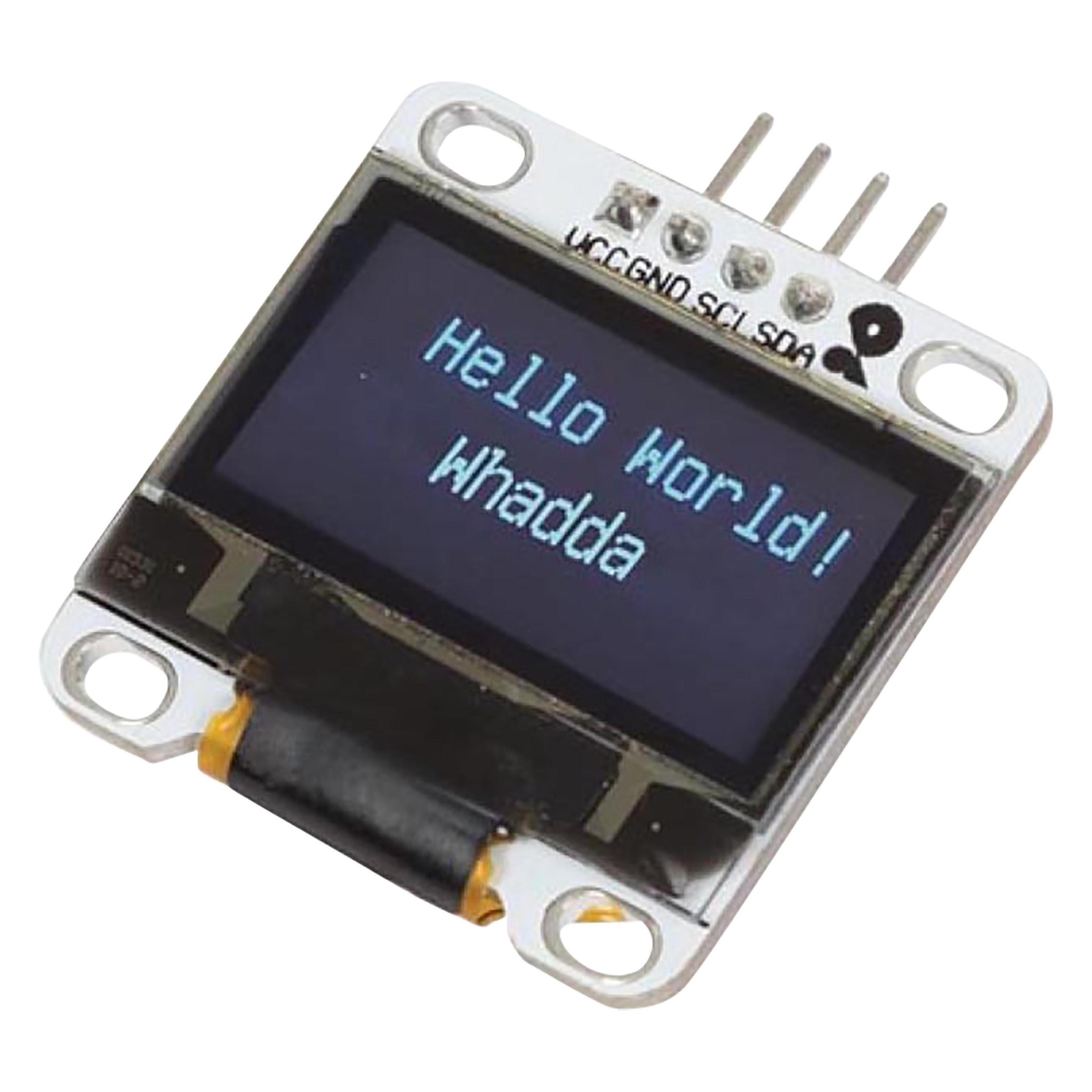 Whadda 0.96-Zoll-OLED-LED-Bildschirm mit I2C (WPI438)