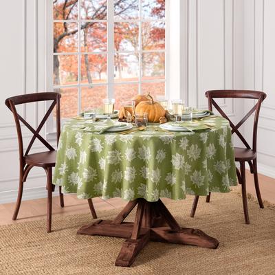 Threadmade Falling Leaves Jacquard Tablecloth