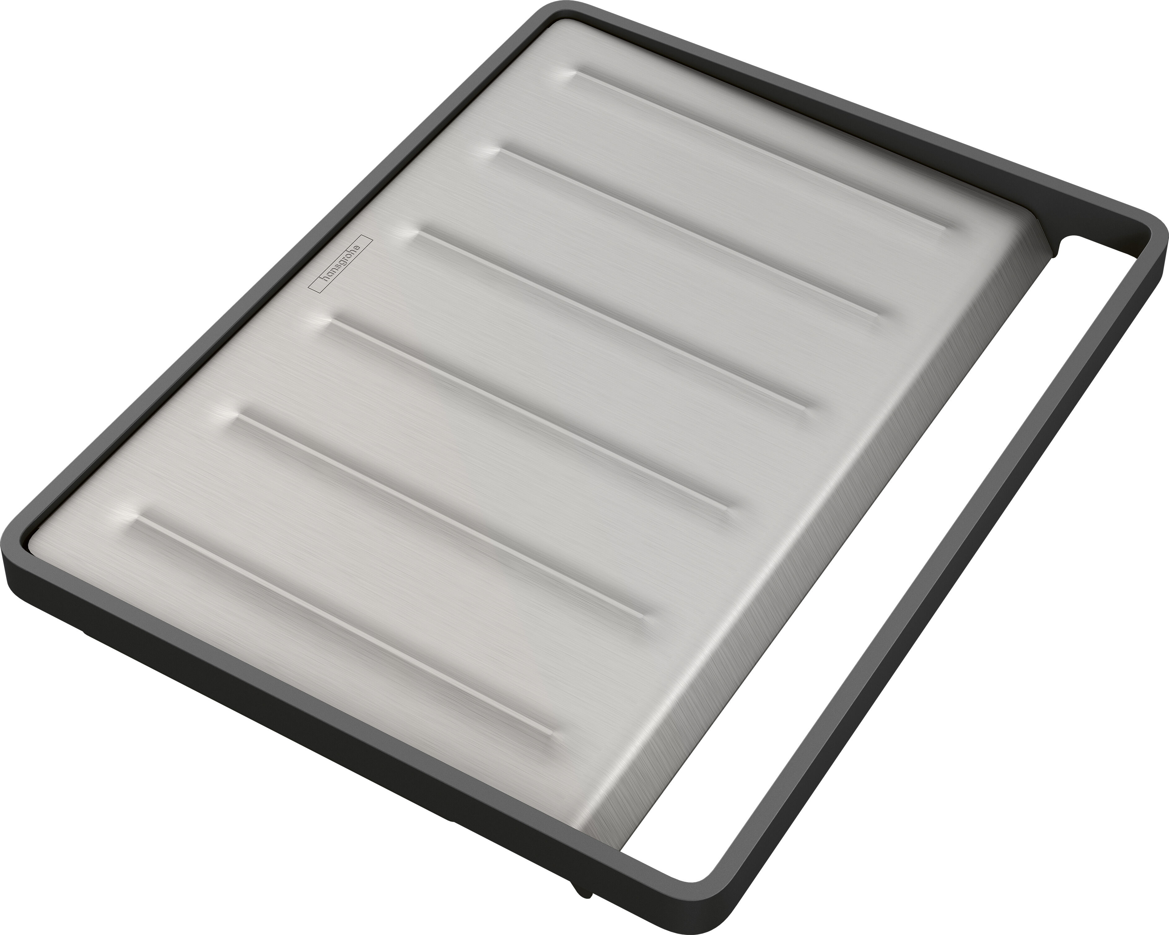 Hansgrohe encastrable match0 40962800 F17, égouttoir mobile, Inox