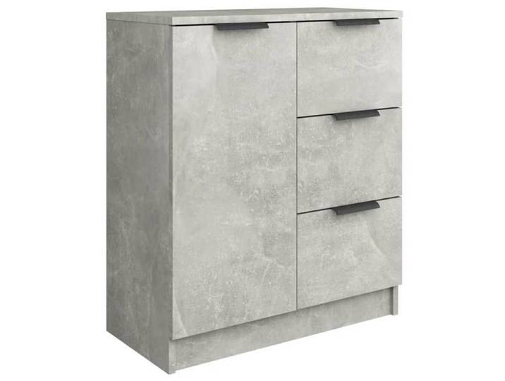 Buffet bas armoire commode Buffet Gris béton 60x30x70cm Bois d'ingénierie 1807625 FrenchDays