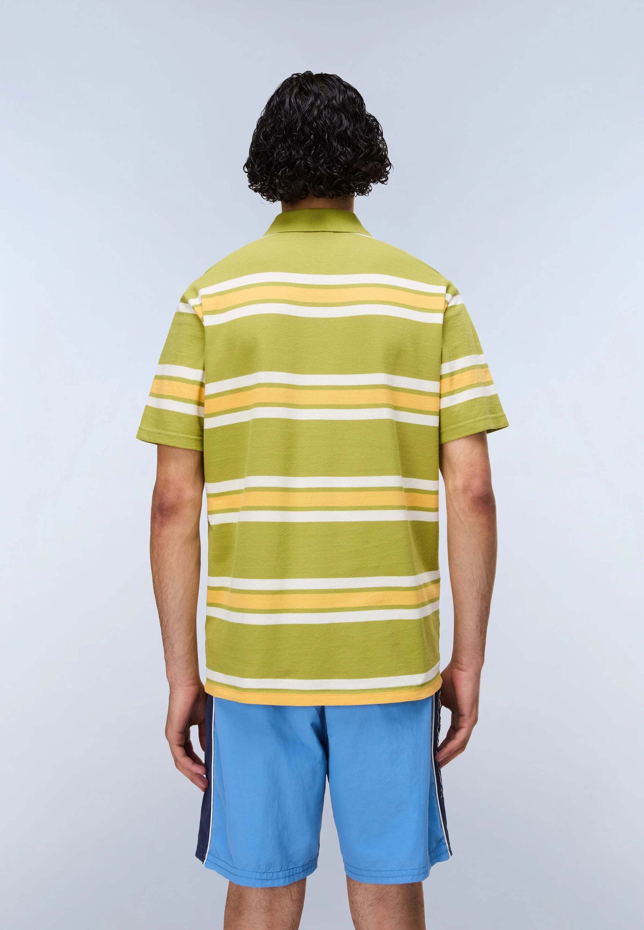 Poloshirt NAPAPIJRI "Napapijri Polo E-HIKARI SS", Herren, Gr. L, grün, Obermaterial: 96% Baumwolle CO. 4% Elasthan EL., Shirts Poloshirt grün L