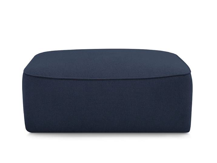Hocker BOBOCHIC LEOPOLD 90x96x42cm stoff chiniert dunkelblau