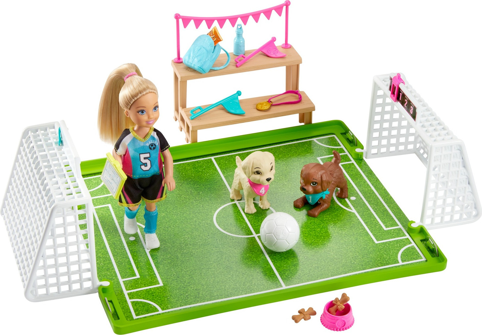 Barbie Droomhuis Avontuur Chelsea voetbalster pop en speelset