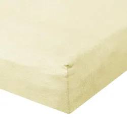 BettwarenShop Jersey Spannbetttuch Ultra-Stretch 90x200 - 100x220 cm | natur - beige