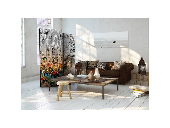 Paravent Enchanted Morning Dew Polaire Multicolore 135 x 172 x 3cm 3 éléments