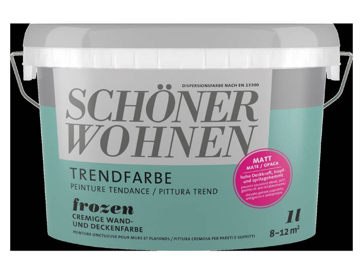Schöner Wohnen Wandfarbe Trendfarbe Frozen 1 l Matt
