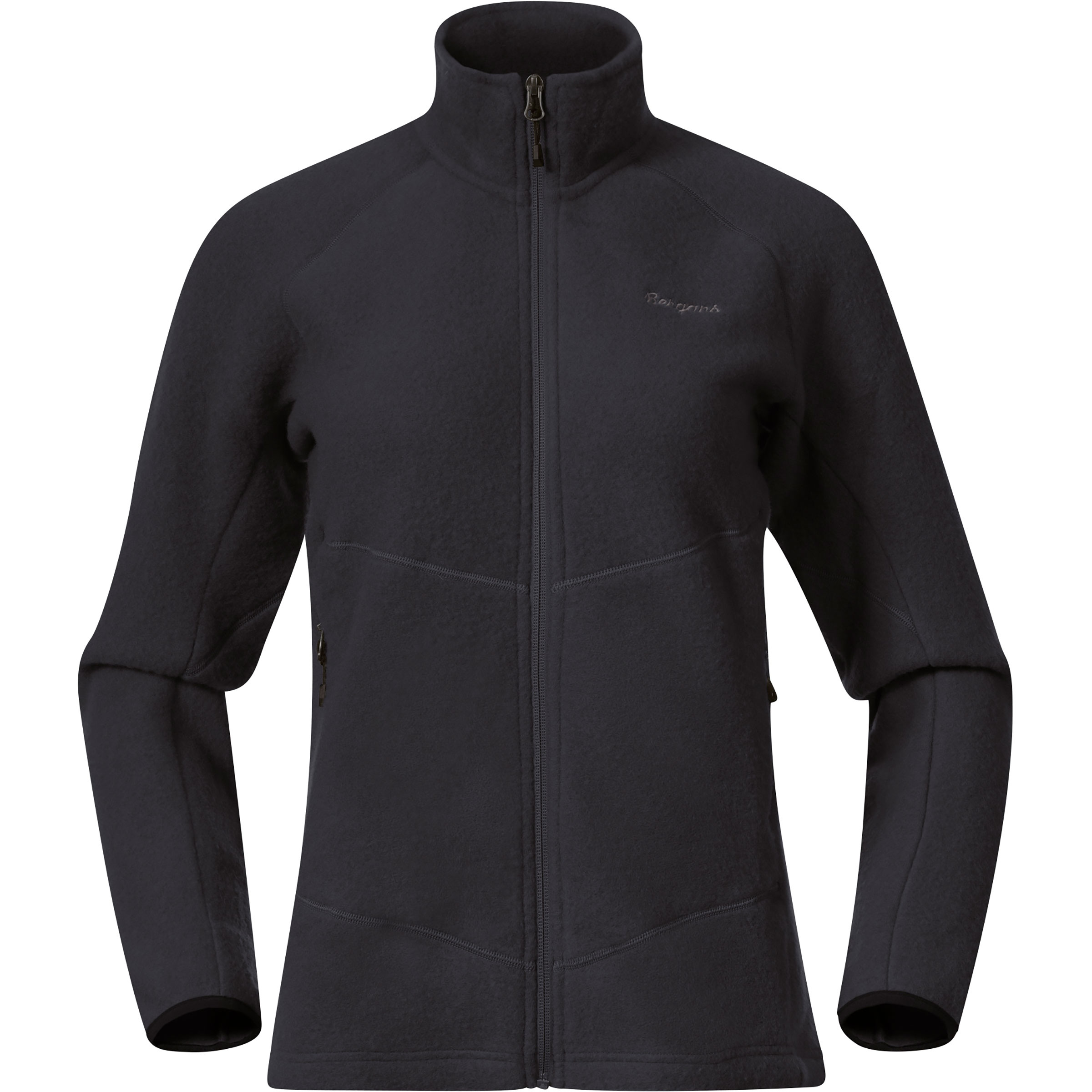 Bergans Rabot Merino Fleece Damen Fleecejacke grau Größe M Trekking Elastisch Merinowolle