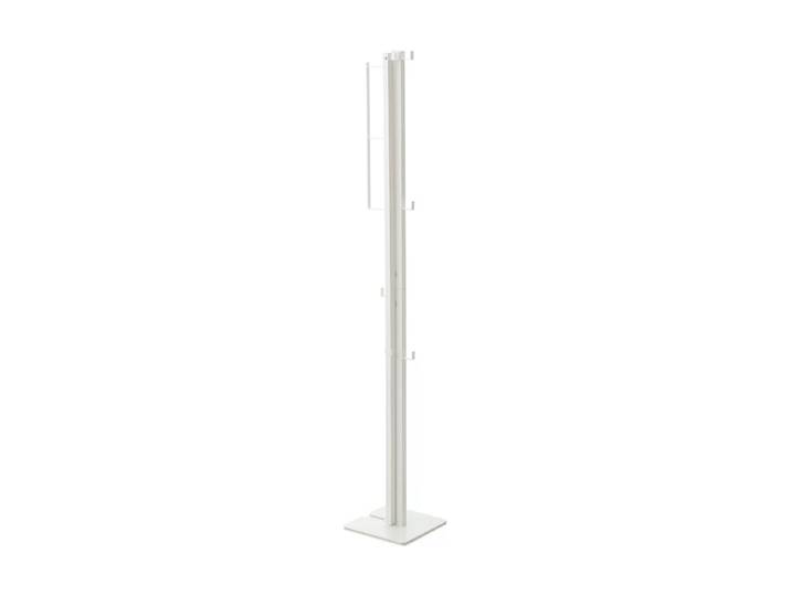 Garderobenständer YAMAZAKI Tower 160 x 175 cm , weiss (weiß), B:25cm H:160cm T:175cm, Kunststoff, Metall, Garderobenständer, Garderobenständer