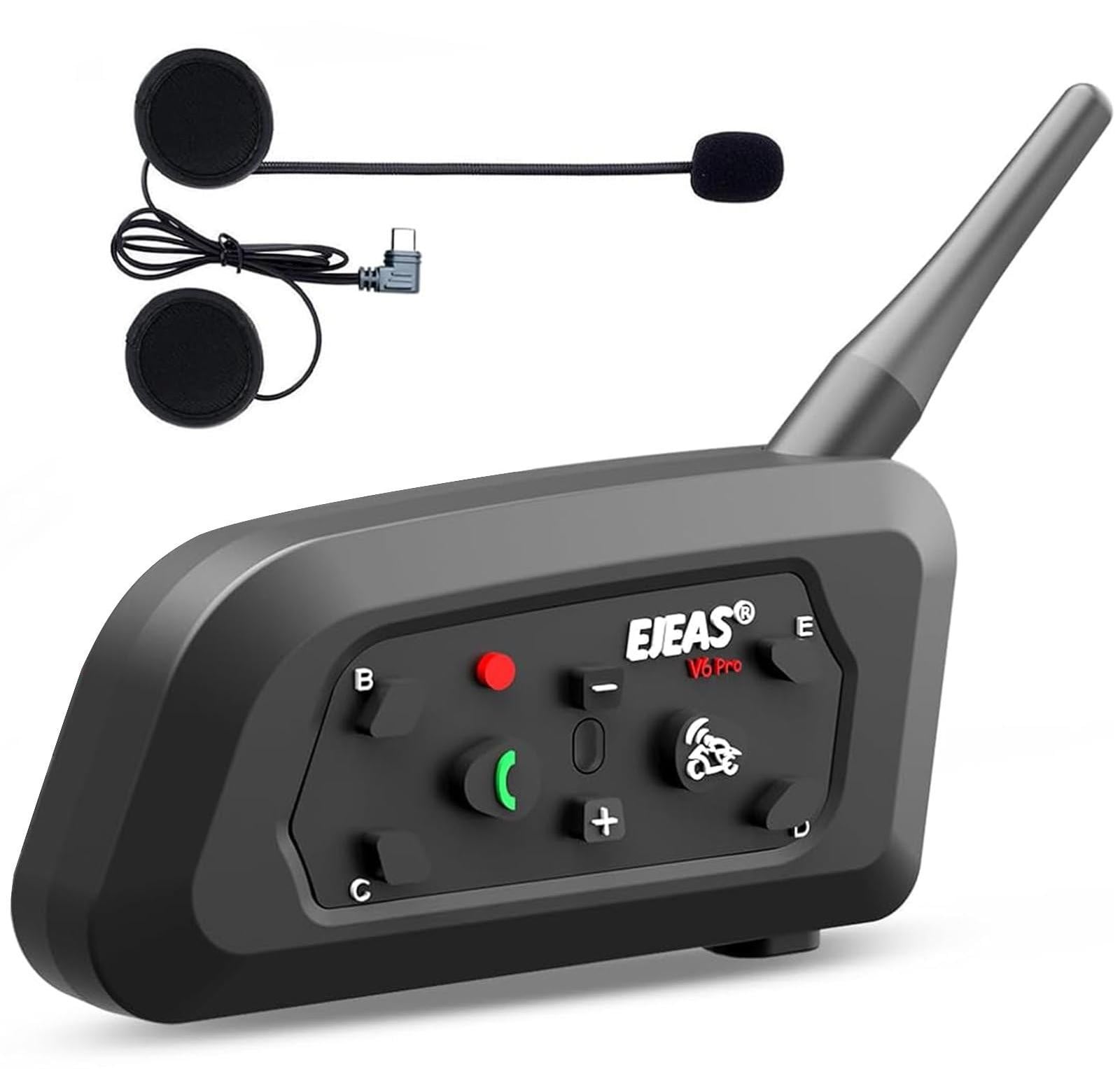 Selius Motorhelm Bluetooth Intercom Headset met Type-C Interface