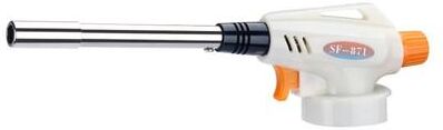 Smart Shopping Spot Adjustable Butane Blow Torch High Temperature Camping And BBQ Tool white