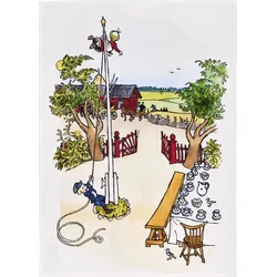 Muurla Küchentuch 50 x 70 cm Emil aus Lönneberga "The Flagpole"