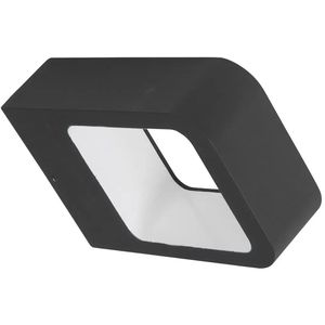 Heitronic Wandleuchte Juna, aus Aluminium, für außen (IP54), 230 V, Up & Down, schwarz, warmweiß, mit LED