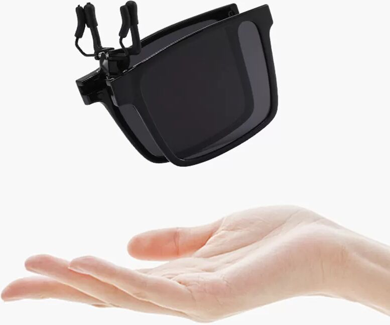 INF Faltbare Clip-On-Sonnenbrille - Polarisiert Schwarz