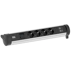 Bachmann, Steckdosenleiste, 706.002 CYCLE Base 4xCEE7/3 1xSchalter (4x, CEE 7/3)