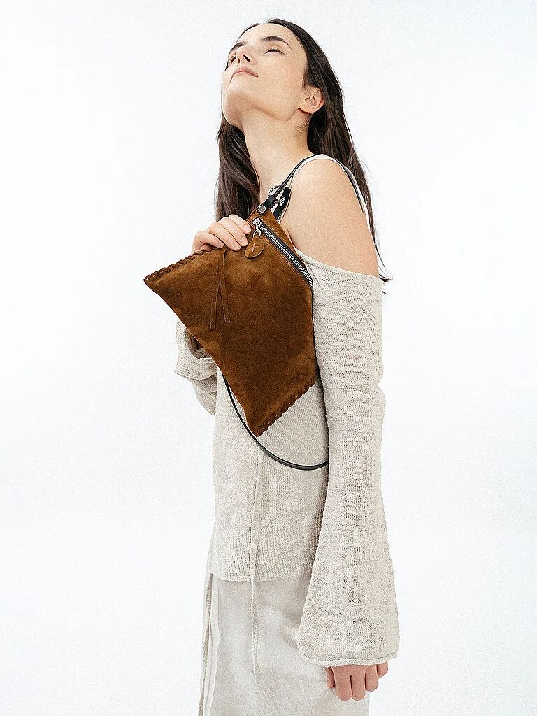 INA KENT Ledertasche - Umhängetasche SUNLIT ED.2 SUEDE braun W
