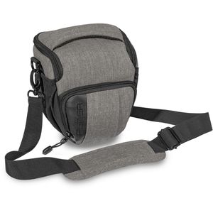Pedea Kameratasche FASHION Gr. M, aus Polyester, hellgrau, mit Schultergurt, wasserabweisend, für DSLR- und Systemkameras