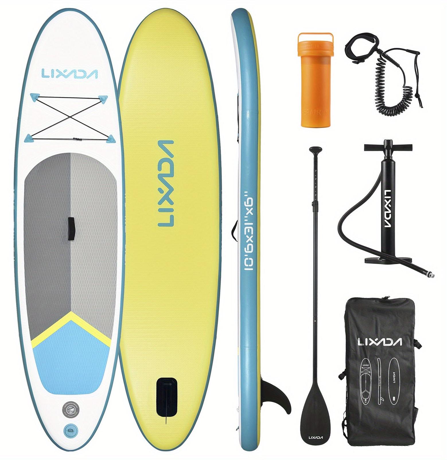 Aufblasbares Paddleboard - Stand-Up-Paddle - SUP-Board - Surfbrett - Wassersportbrett - Grün