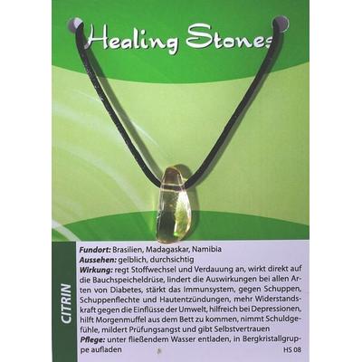 Citrin Maxicard Healing Stones, R143-08