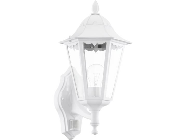 Eglo Wandlampe aussen Navedo Weiss Aluguss B 28.5 cm IP44