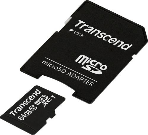 Transcend Premium microSDXC-Karte Industrial 64GB Class 10, UHS-I inkl. SD-Adapter