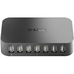 D-Link DUB-H7 USB 2.0 Type-B 480 Mbit/s Schwarz