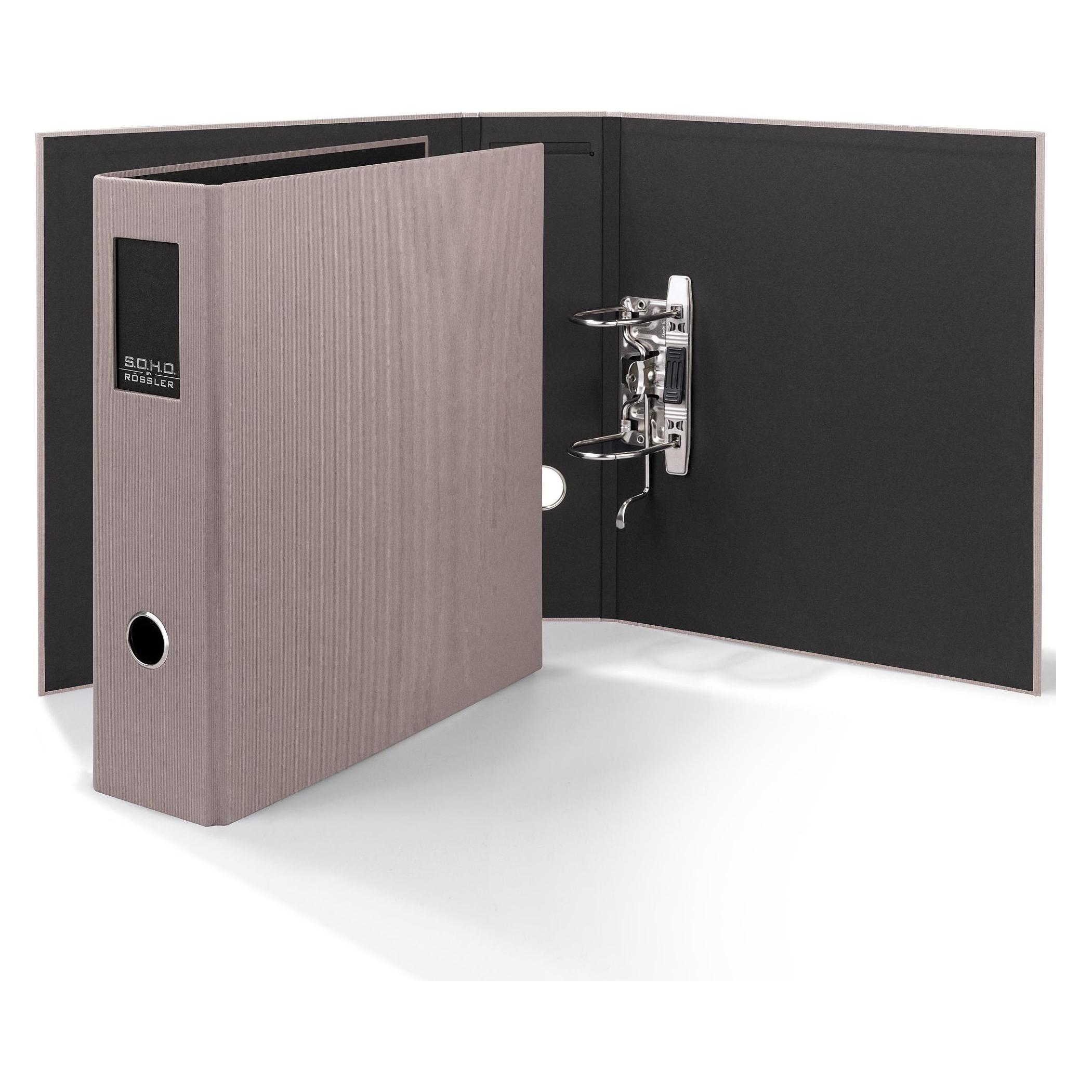 Rössler Ordner Soho taupe (A4, 85 mm, 1 Stk.) (1317452499)