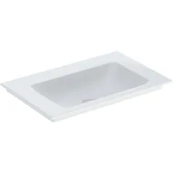 Geberit One Möbel-Waschtisch 505011012 75 cm, ohne Hahnloch und Überlauf, weiß KeraTect