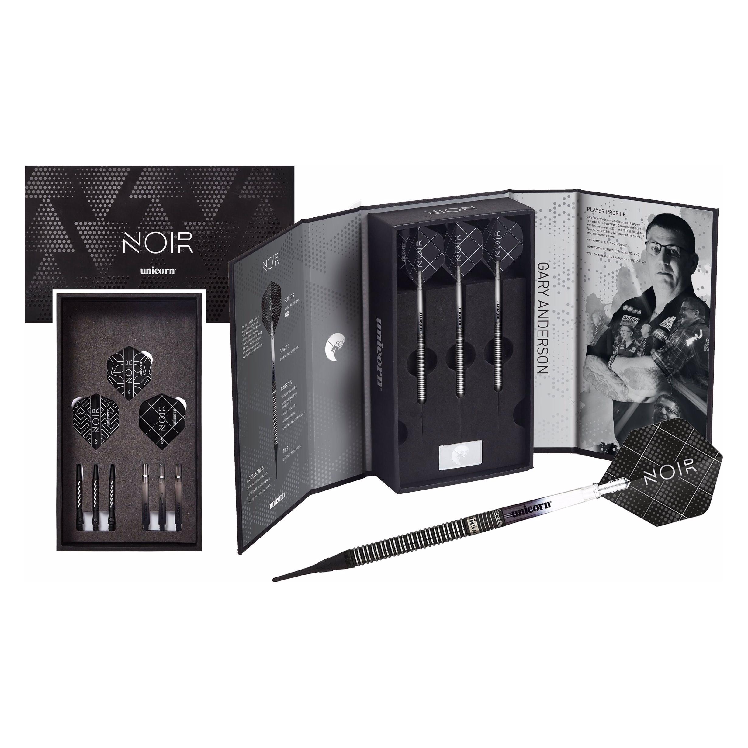 Unicorn World Champion Gary Anderson NOIR Soft Darts Presentation Box (18 g) (B07F84WHT6)