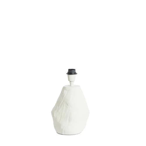 Light & Living MAVELLE tabletop lampvoet in beige en wit keramiek B/D/H: 21 x 19 x 29 cm