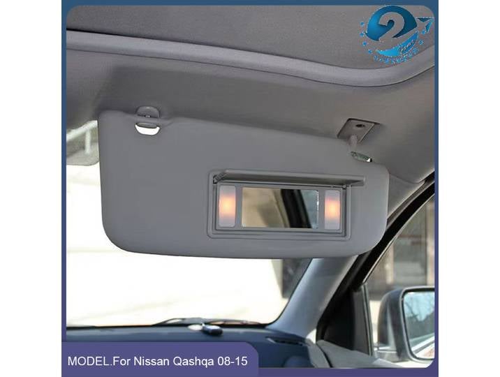 Pare-soleil pare-soleil pour Nissan Qashqai 2008-2015 conducteur gauche intérieur de voiture fenêtre avant pare-soleil couverture ombre pare-soleil avec lampe